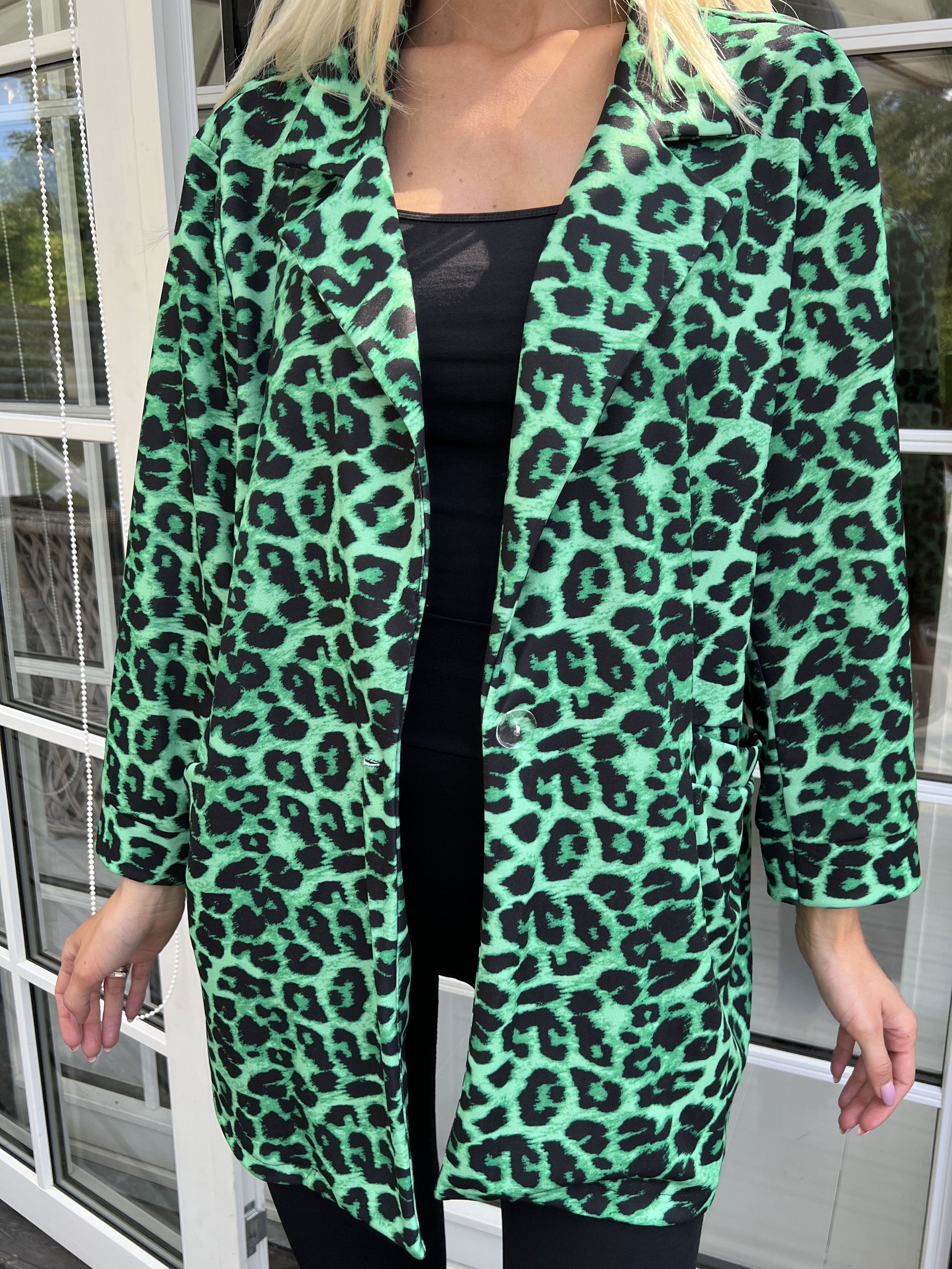 Alberte Leo - Blazer i leopardmönster